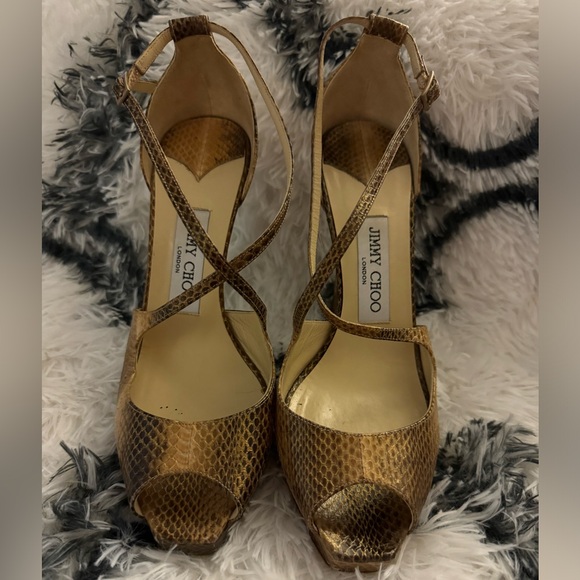 Bronze, Jimmy Choo High Heels - Picture 1 of 5